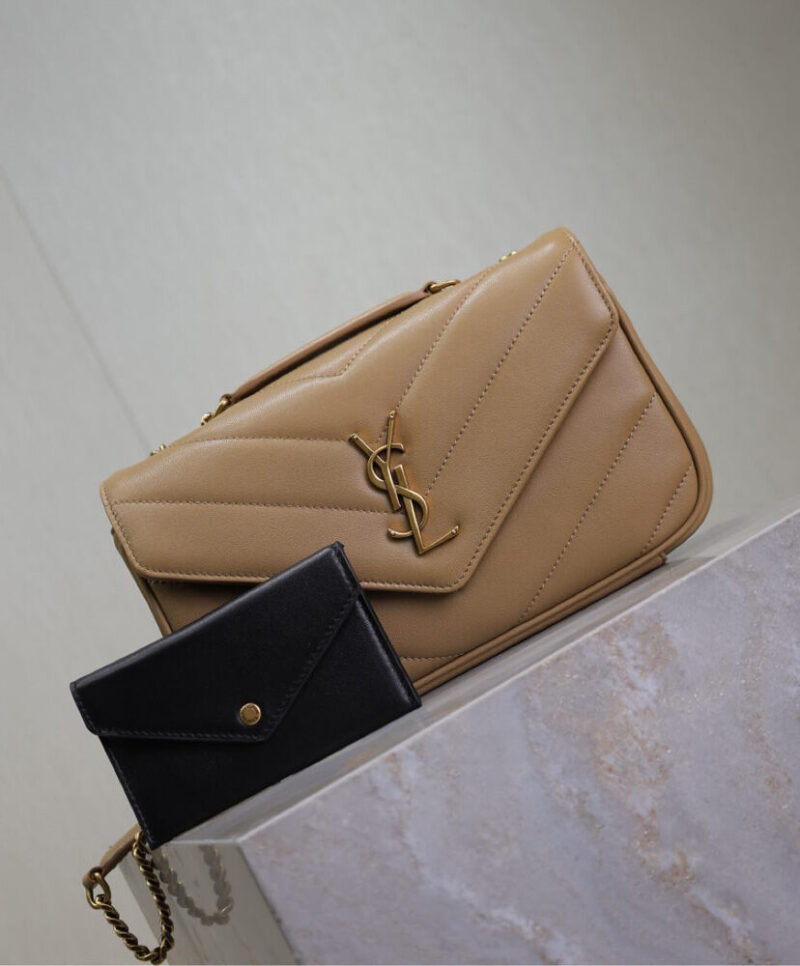 Saint Laurent Loulou Small In Matelasse Lambskin